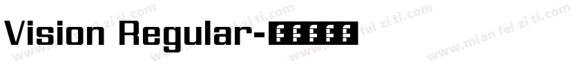Vision Regular字体转换